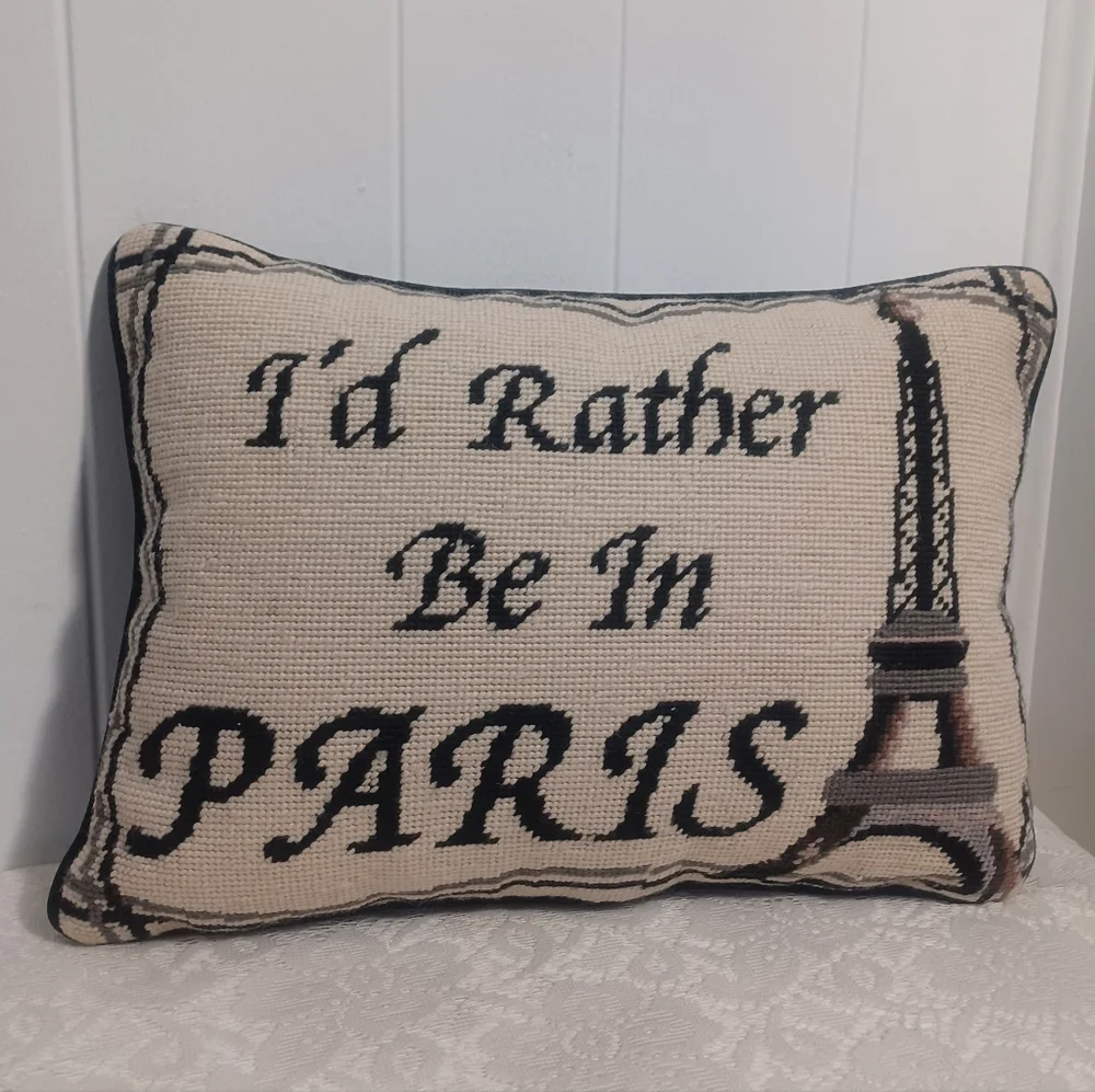 C&F Needlepoint Pillow - Picture 1 of 9